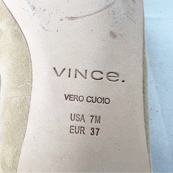 NEW without box Vince Cesta Square Toes Ballet Flat in Dune Size 7 - Picture 7 of 7